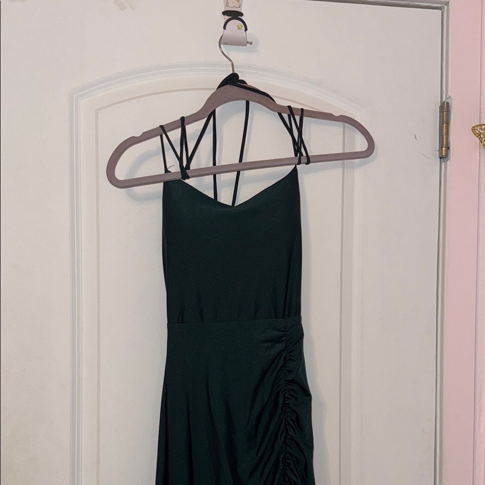 Elegant Black Strappy Dress